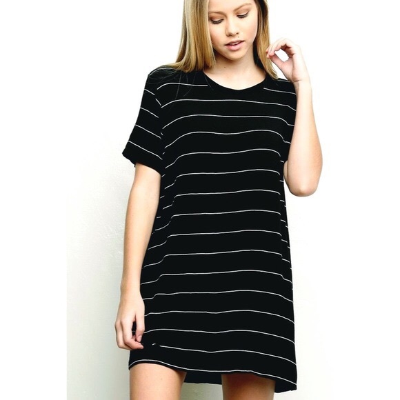 Brandy Melville Dresses & Skirts - Brandy Melville Striped T-Shirt Dress